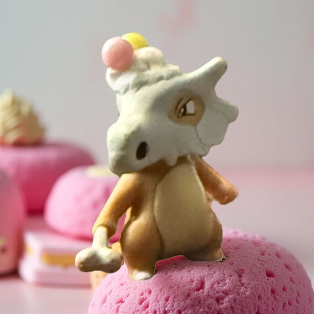2019 WCT Pokémon Birthday Celebration Cubone Cake Topper Figure OOAK B10
